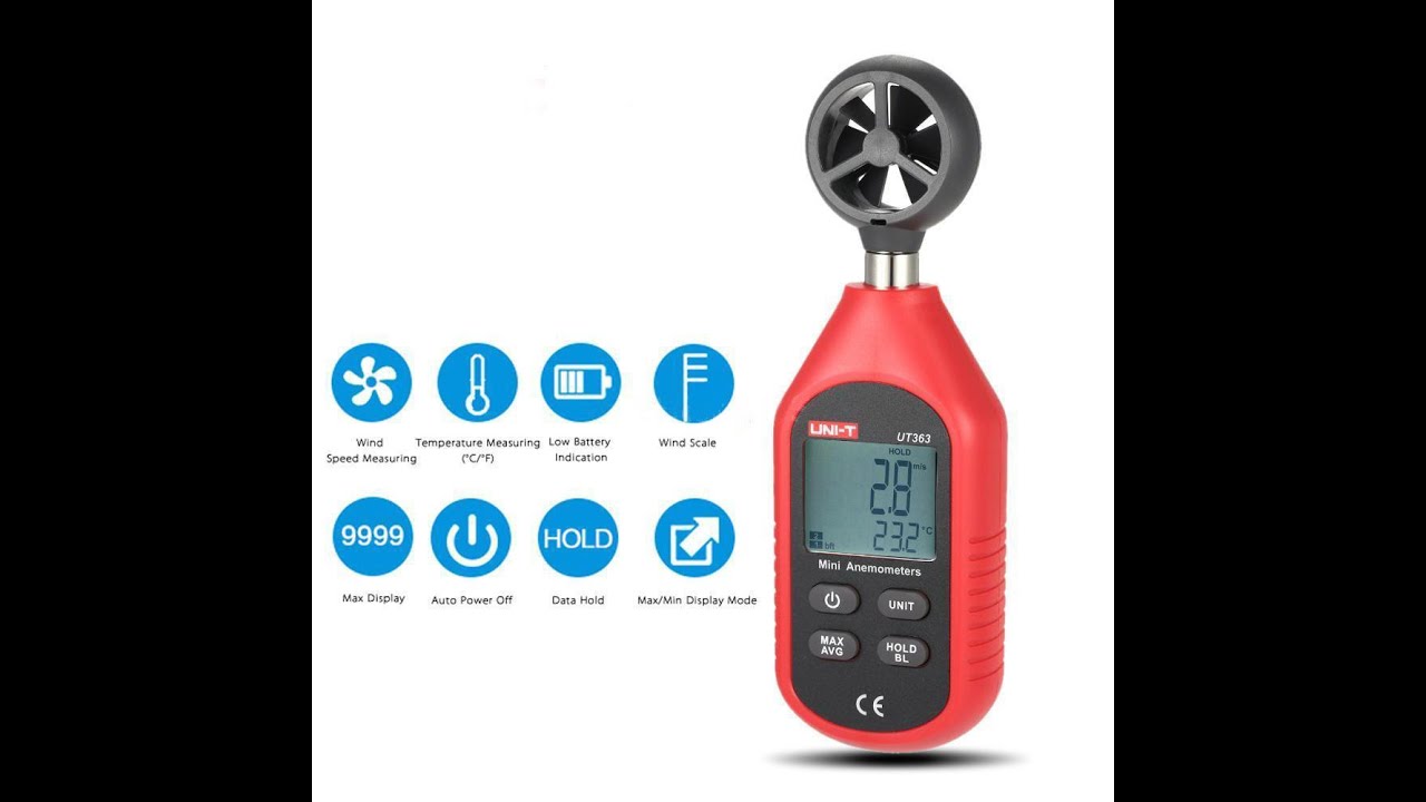 Анемометр Uni-t UT363 (0,8-30 м/с; -10...+50С)