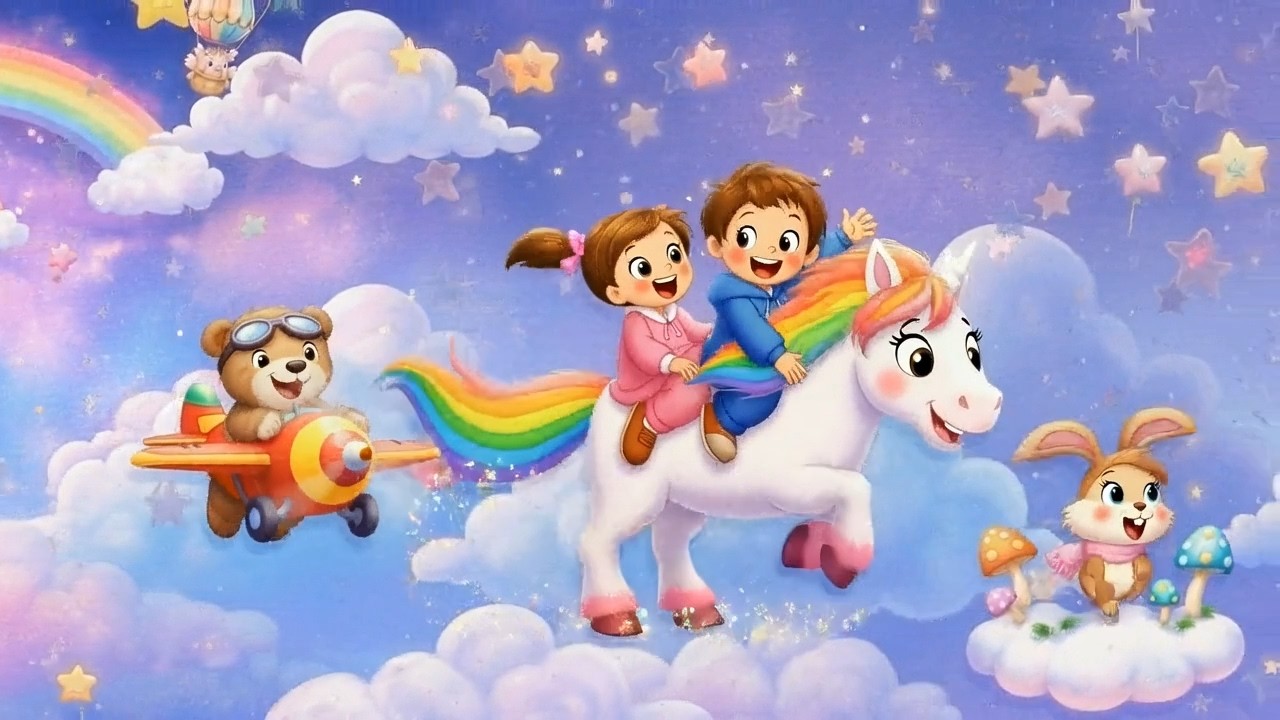 ☁️ Nubes y Estrellas 🌟 Canci&oacute;n Infantil Alegre para Dormir y So&ntilde;ar | Pop M&aacute;gico 2026