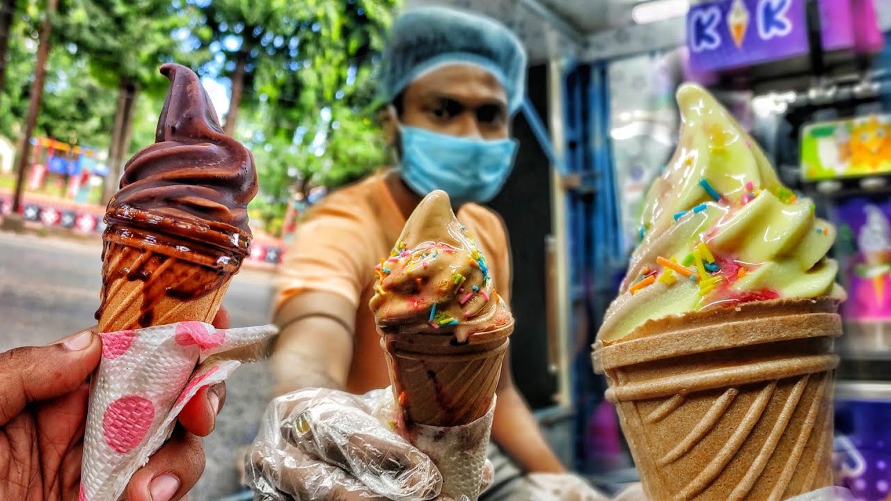 The First Ice Cream Truck In Baripada Softy Ice Cream Only @25 | Indian Street Food