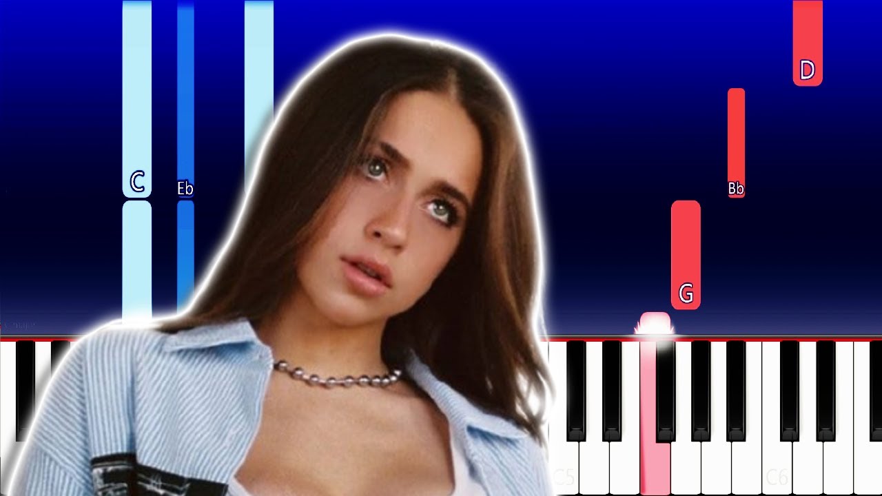 Tate McRae - chaotic (Piano Tutorial)