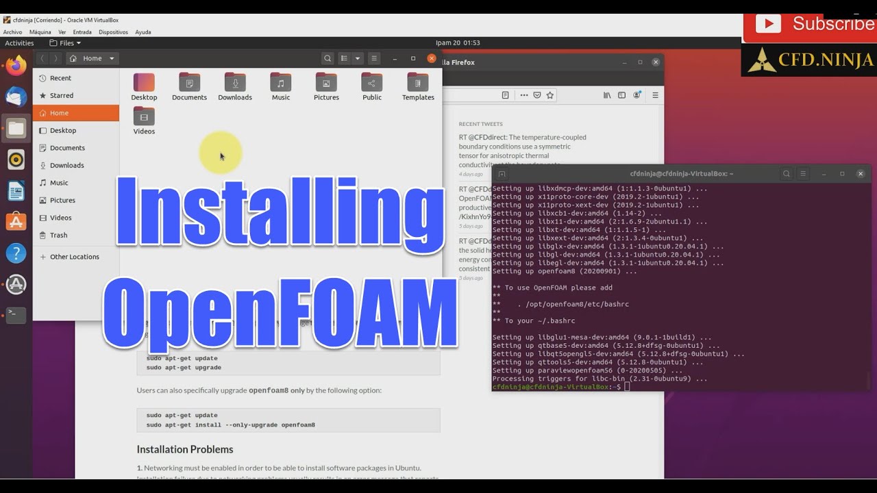 ✅ Installing #OpenFOAM V8 2020