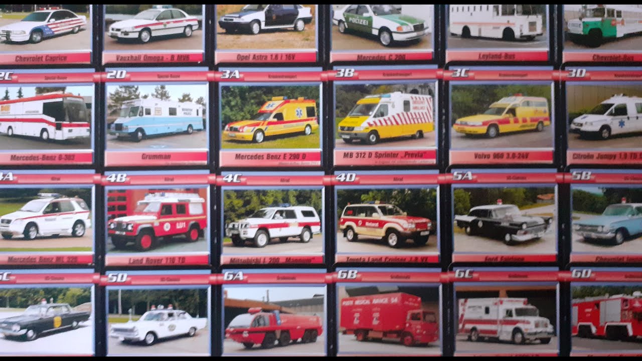 Ravensburger Quartett - Blaulicht - Spielkarten - playing Cards- Einsatzfahrzeuge