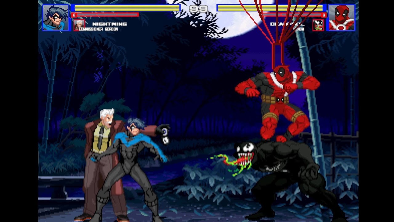 Nightwing, Commissioner Gordon vs. Deadpool, Venom
