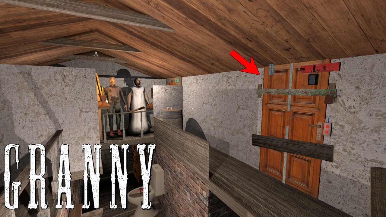 Granny Recaptured - The NEW DOOR ESCAPE Area In Secret Living Room!