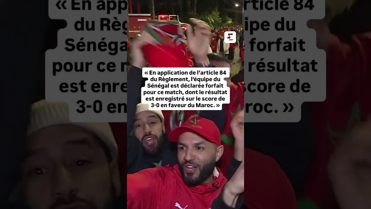 🇲🇦⚽️ C'EST FOU ! Le Maroc d&eacute;sign&eacute; vainqueur de la CAN par la CAF ! #football #CAN #maroc