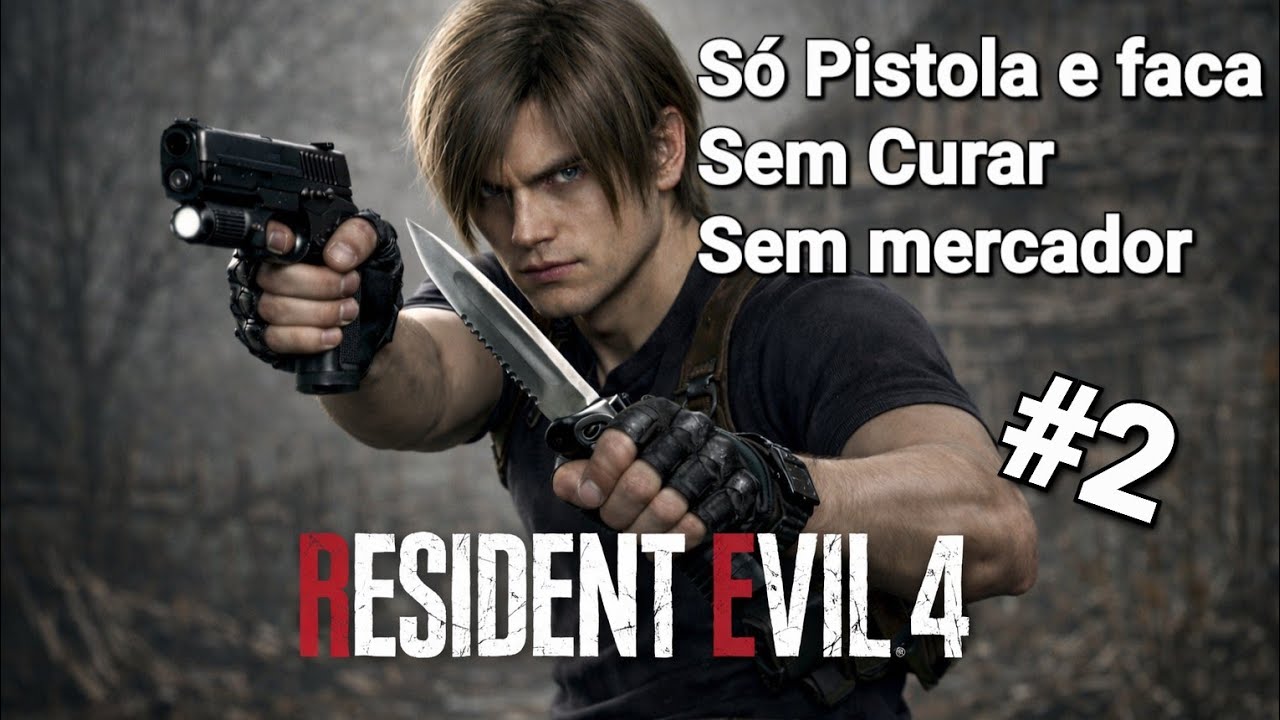 RE4 Remake - Só Pistola e faca|Sem Mercador|Sem Curar - (#2)