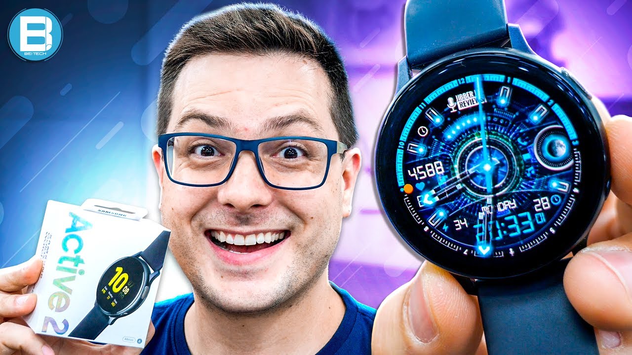 GALAXY WATCH ACTIVE 2! Tá SUPER COMPLETO! VALE a PENA CONFERIR!
