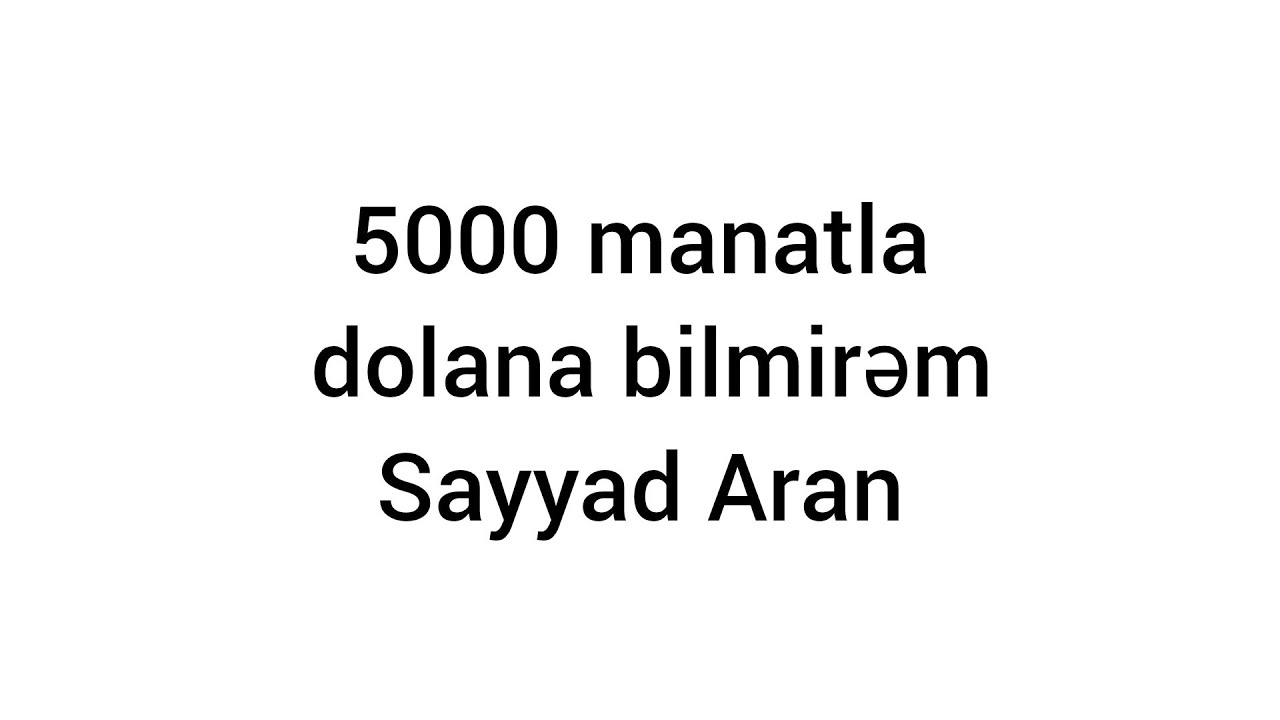 Azərbaycan deputatı milləti elə salır.Sayyad Aran 5000 manatla dolana bilmir