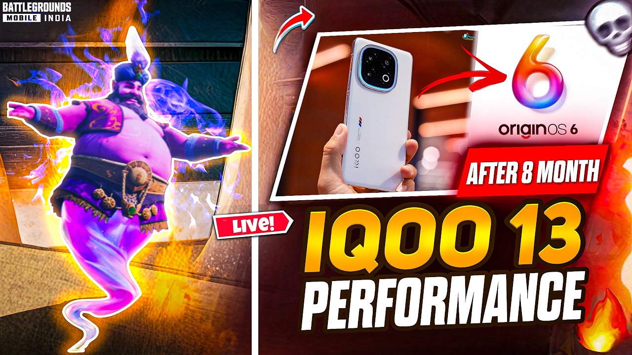 Old Jini Mode is Here🔥 iQOO 13 120FPS Performance Test After 8 months🔥 With Fps METER