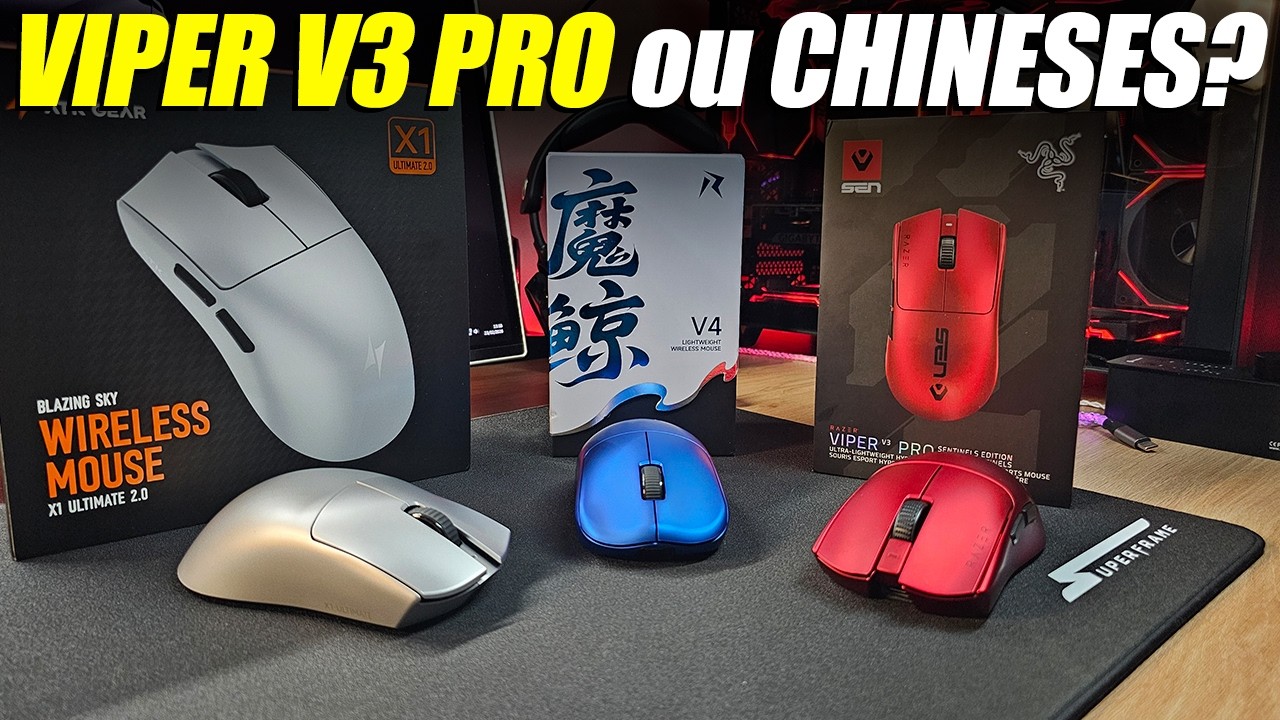 Comparativo completo - RAZER VIPER V3 PRO ou é melhor comprar um CHINÊS?