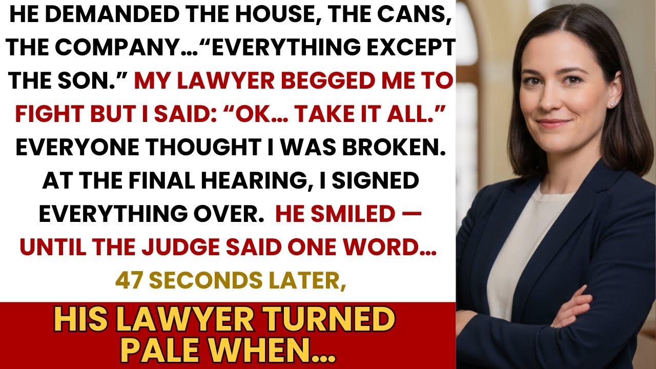 He Demanded the House, Cars, Company—47 Seconds Later, the Judge Destroyed Him