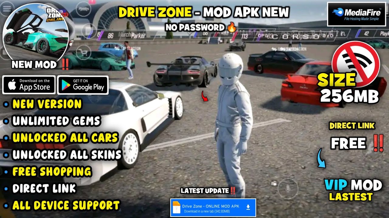 🔥[TUTORIAL!!]🔥🚀 Drive Zone Online Mod APK 1.3.0 - Unlimited Money 😱 Cars Unlocked Terbaru 2024