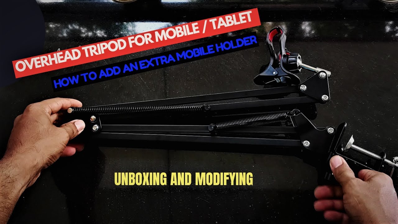 Unboxing and Modifying an Overhead Tripod Camera Stand!