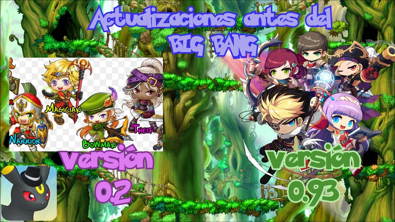 Historia de maplestory antes del Big Bang / recopilación de las actualizaciones EMS y GMS
