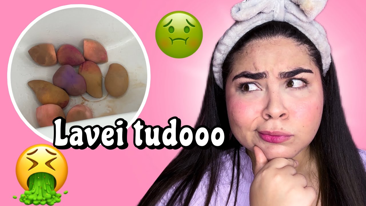 LAVEI MINHAS ESPONJAS E PINC&Eacute;IS, EST&Atilde;O NOJENTOSSSS | Dourada todo dia em mar&ccedil;o 🫶🏻✨