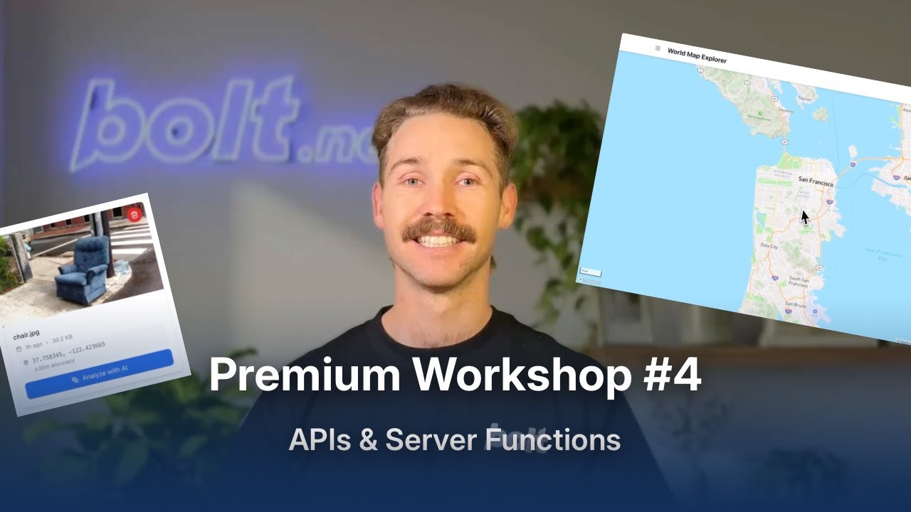 Расширьте возможности своего приложения Bolt.New с помощью API и серверных функций — Семинар №4