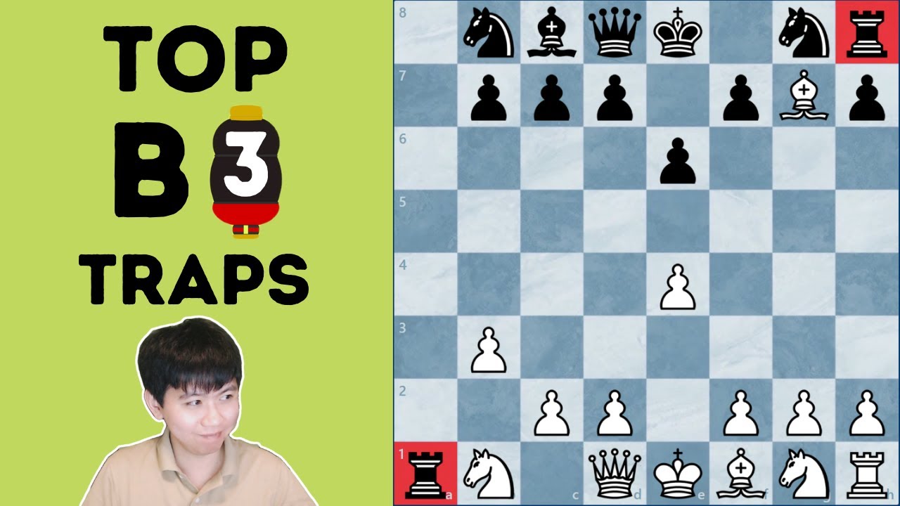Top 3 Favourite 1.b3 Opening Traps  | GM Molton