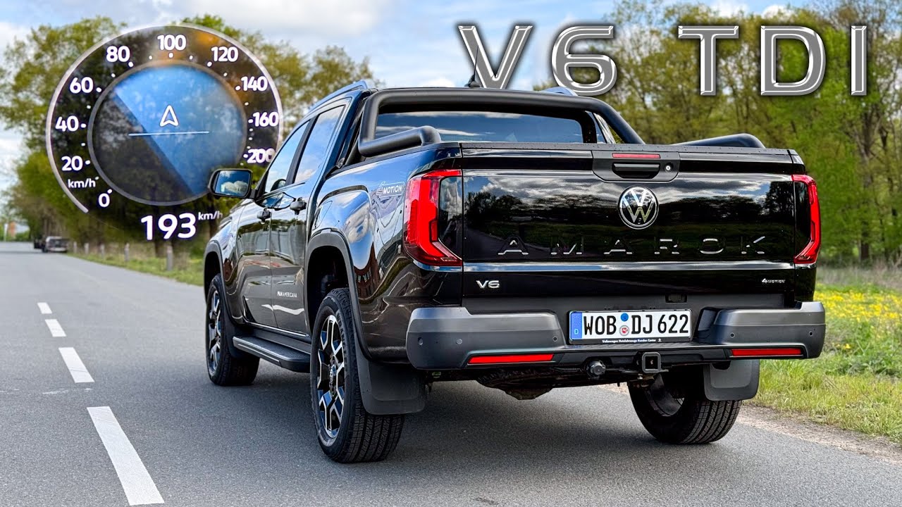 NEW! VW Amarok V6 TDI (241 hp)| 0-194 km/h acceleration🏁