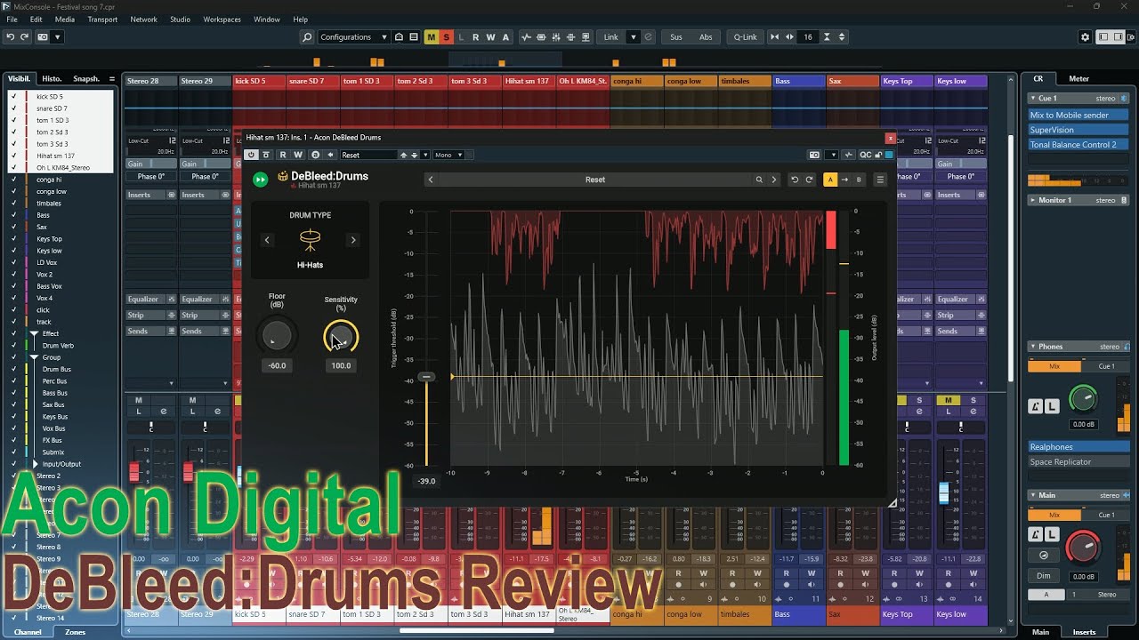 Обзор Acon Digital DeBleed:Drums