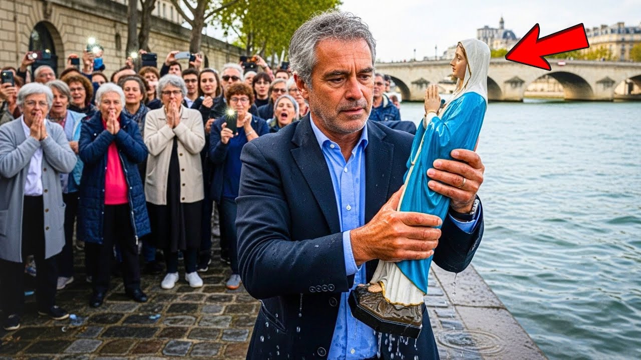 Pasteur Évangélique Jette l'Image de la Vierge dans la Seine... et ce qui Arrive Stupéfie Paris