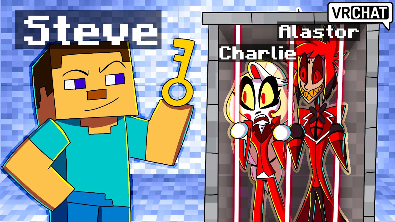 В фильме Minecraft Стив похищает отель Hazbin в VRChat