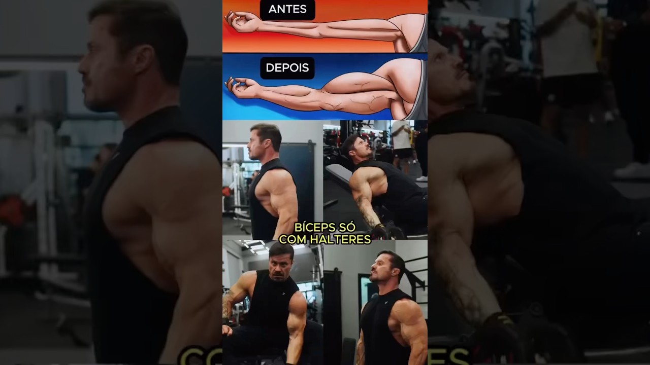TREINO DE B&Iacute;CEPS COM HALTER! #renatocariani #treino #academia #biceps #musculacao #dieta #nutri&ccedil;&atilde;o