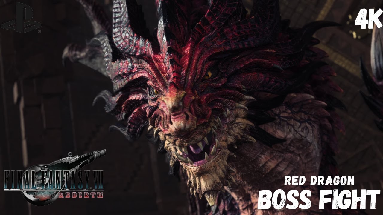 Red Dragon Boss Fight &ndash; Temple of the Ancients | FFVII Rebirth (No Commentary)