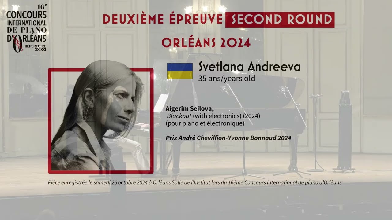 16e Concours international de piano d'Orléans - Prix André Chevillion-Yvonne Bonnaud 2024