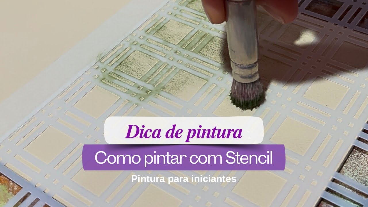 Como pintar Stencil sem borrar.