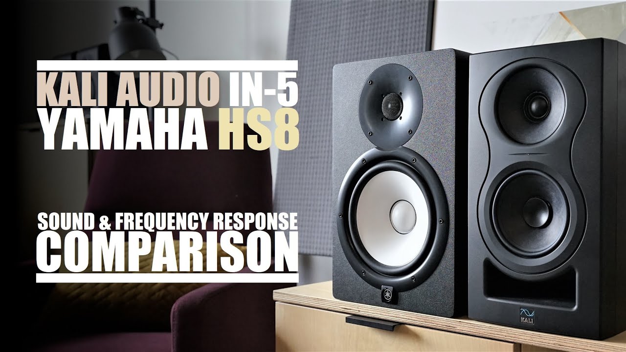 Kali Audio IN-5 vs Yamaha HS8  ||  Sound & Frequency Response Comparison