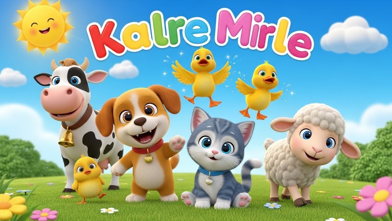 🐶🐱 Cachorrinho, Gatinho e Seus Amigos da Fazenda | Música Infantil Divertida para Crianças 🐥🐮🐑