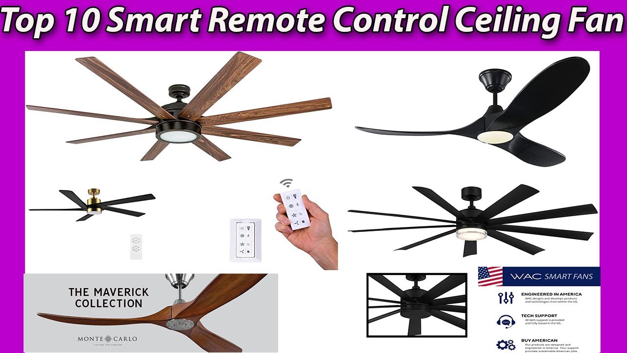 Top 10 Smart Remote Control Ceiling Fan With/Without Light: Find the Right One for You!
