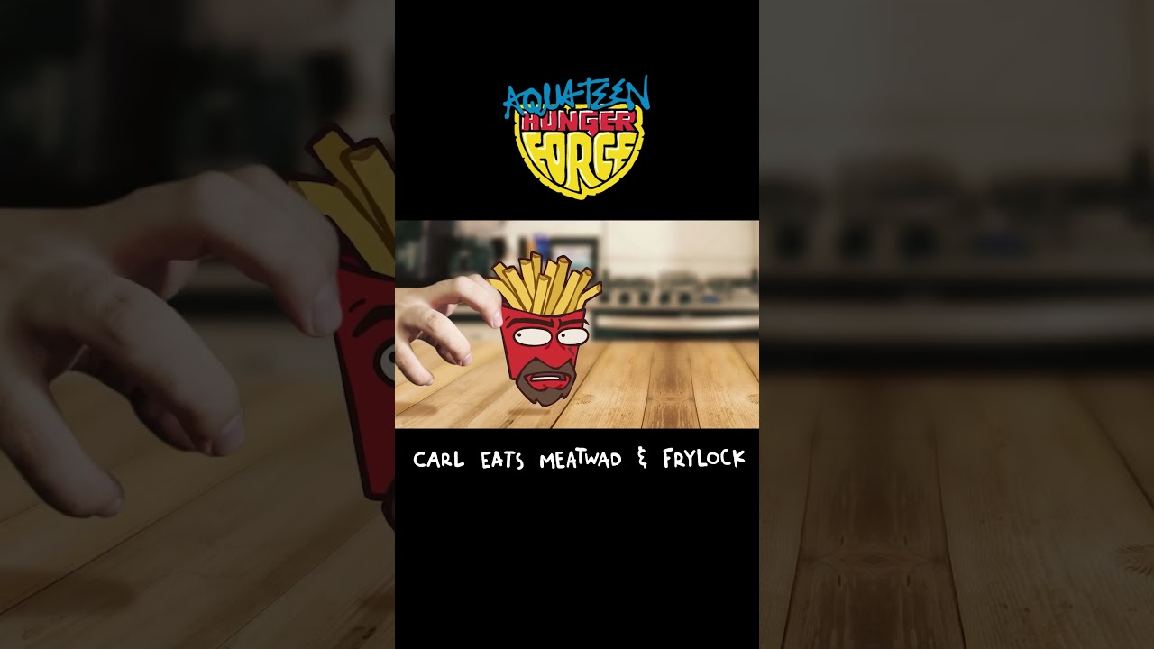 Carl eats Meatwad and Frylock  - ATHF 