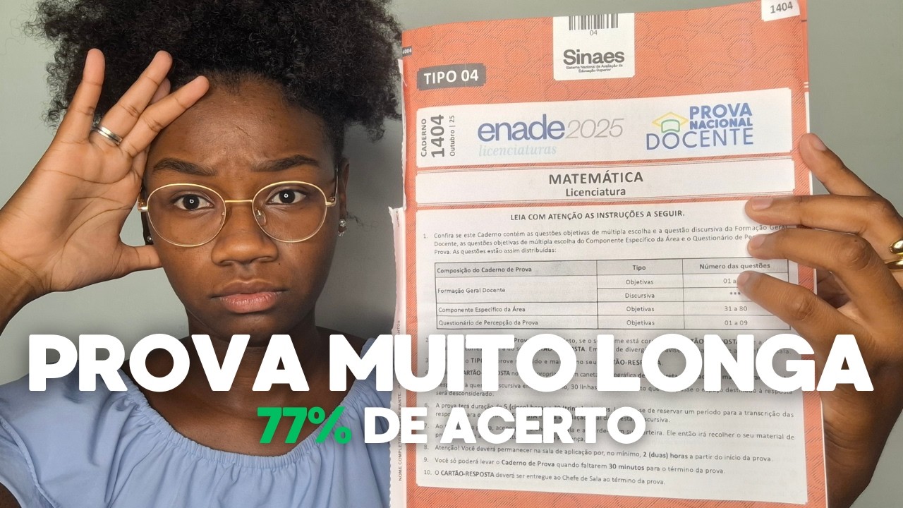 🎯 COMO consegui 77% no PND (matemática) mesmo achando a prova IMPOSSÍVEL!