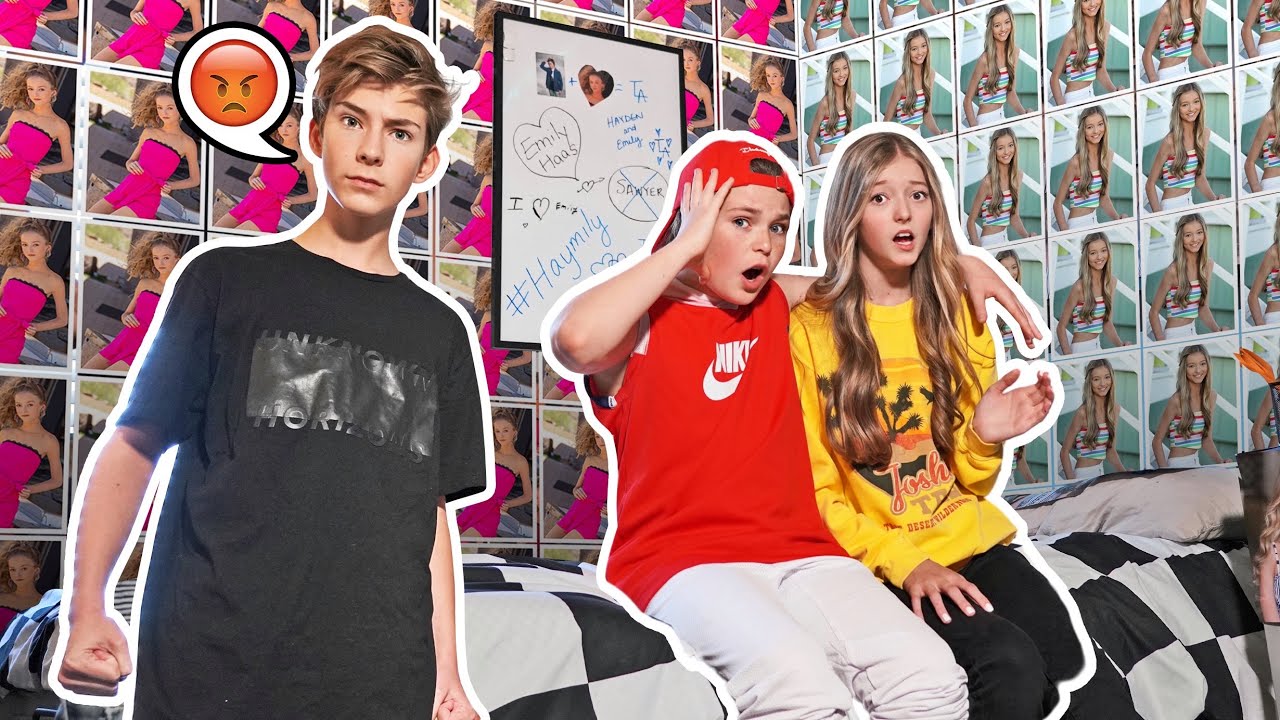 Filled My Room With PICTURES Of My BEST FRIENDS CRUSH To See How He REACTS **PRANK** | Hayden Haas