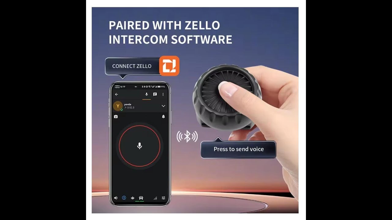 PTT Walkie Talkie Button how to Connect to Zello Apple Software Version Or Zello Android Version