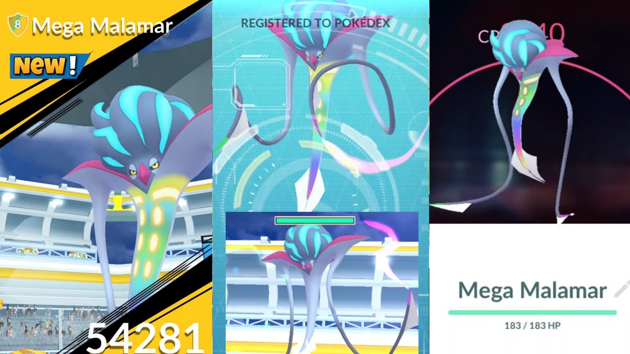 Первый в мире✨️Рейд с Мега Маламаром в Pokemon Go