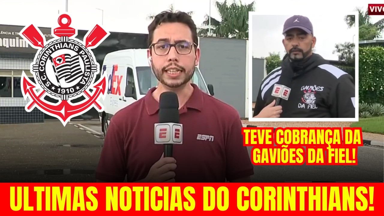 CLIMA TENSO NO CT DO CORINTHIANS! ORGANIZADA COBRA O TIME POR SEQUENCIA RUIM!