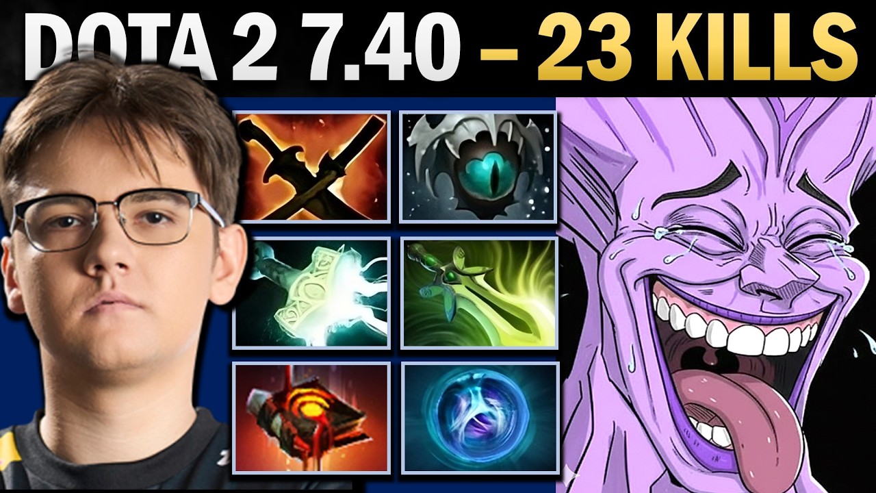 Faceless Pro Carry with Skadi and 23 Kills - Dota Gameplay