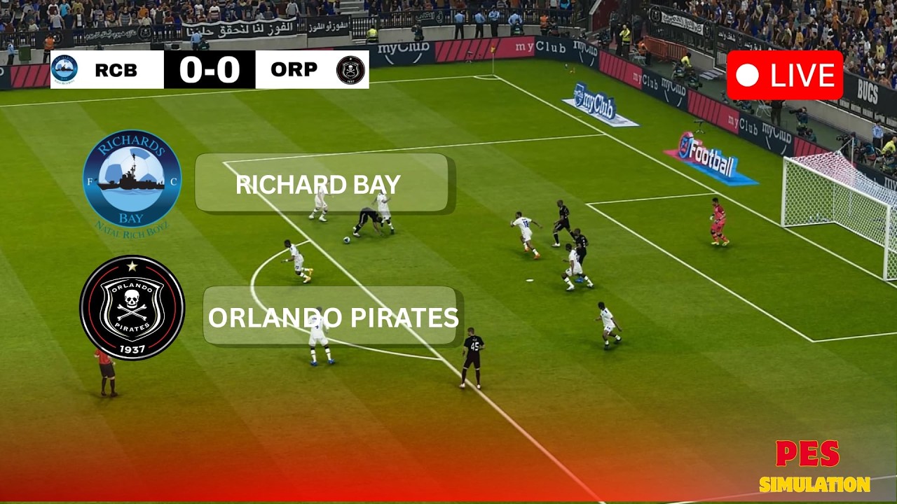 🔴 Orlando Pirates vs Richards Bay ⚽ | Betway Premiership 2026| PES 21 Simulation Gameplay