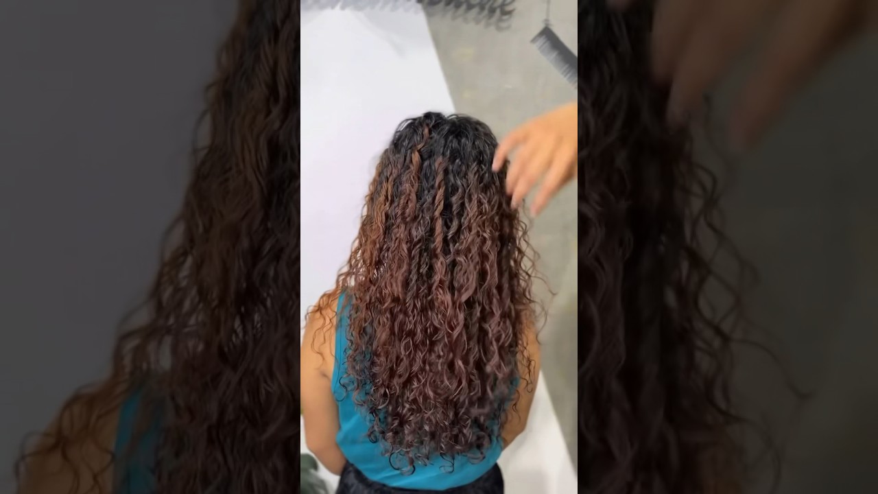 Permanent hair perming | permanent curls | Clients hair transformation 