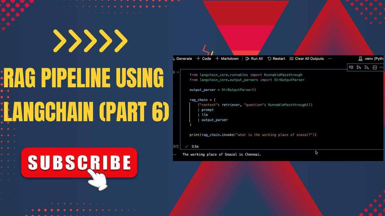 Implementing RAG Pipeline using LangChain | End-to-End Implementation(Part6)