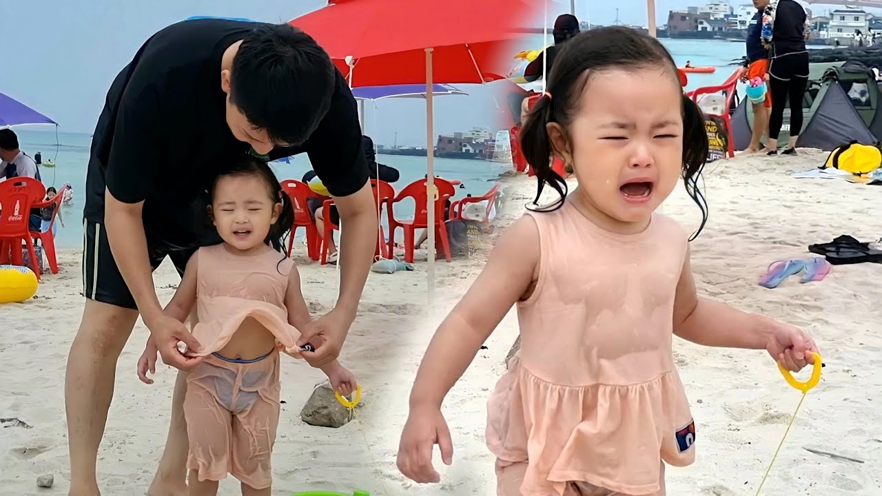 [SUB] РУДА расстроен, потому что папа баловался, когда играл в море. 😢