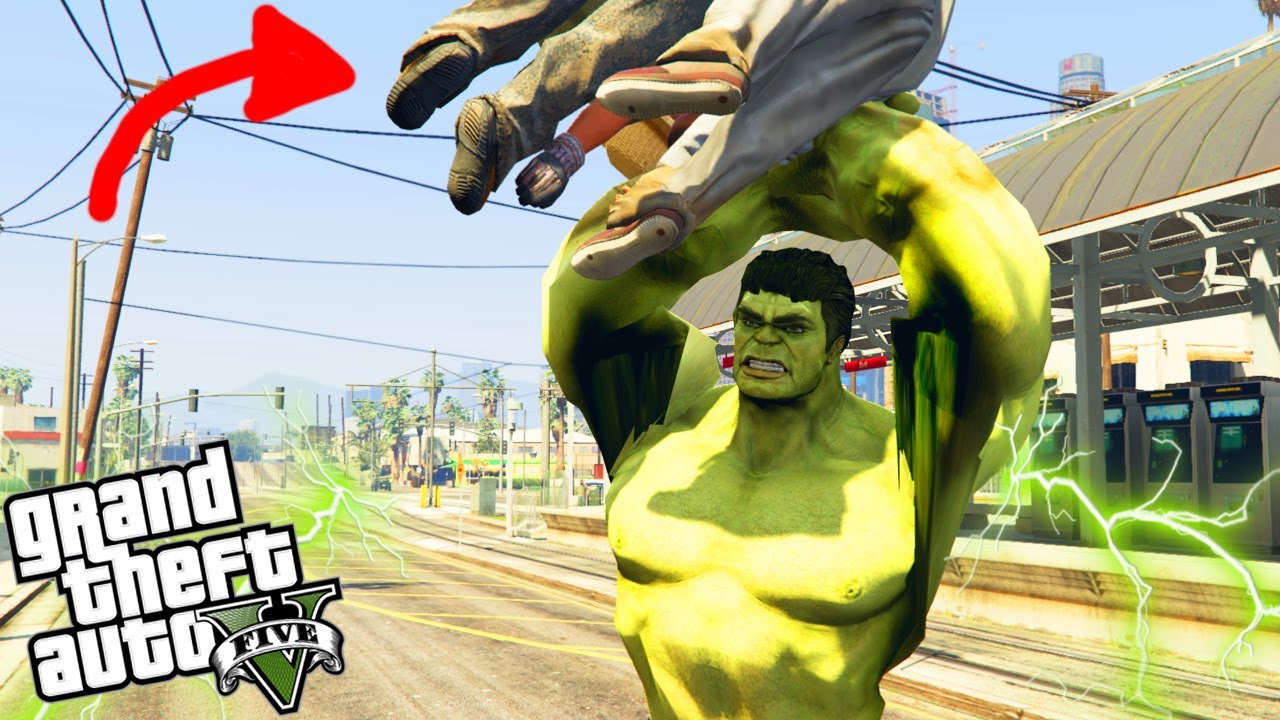 GTA V - MODS - O INCRÍVEL Hulk com NOVOS Poderes! INSANO!