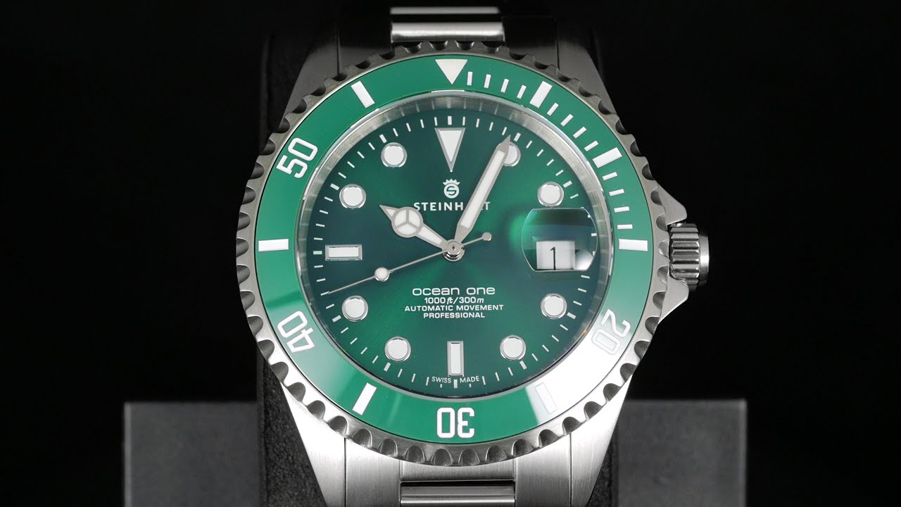 Steinhart Ocean One 42 Swiss Automatic Men's Watch Double-Green 103-1063