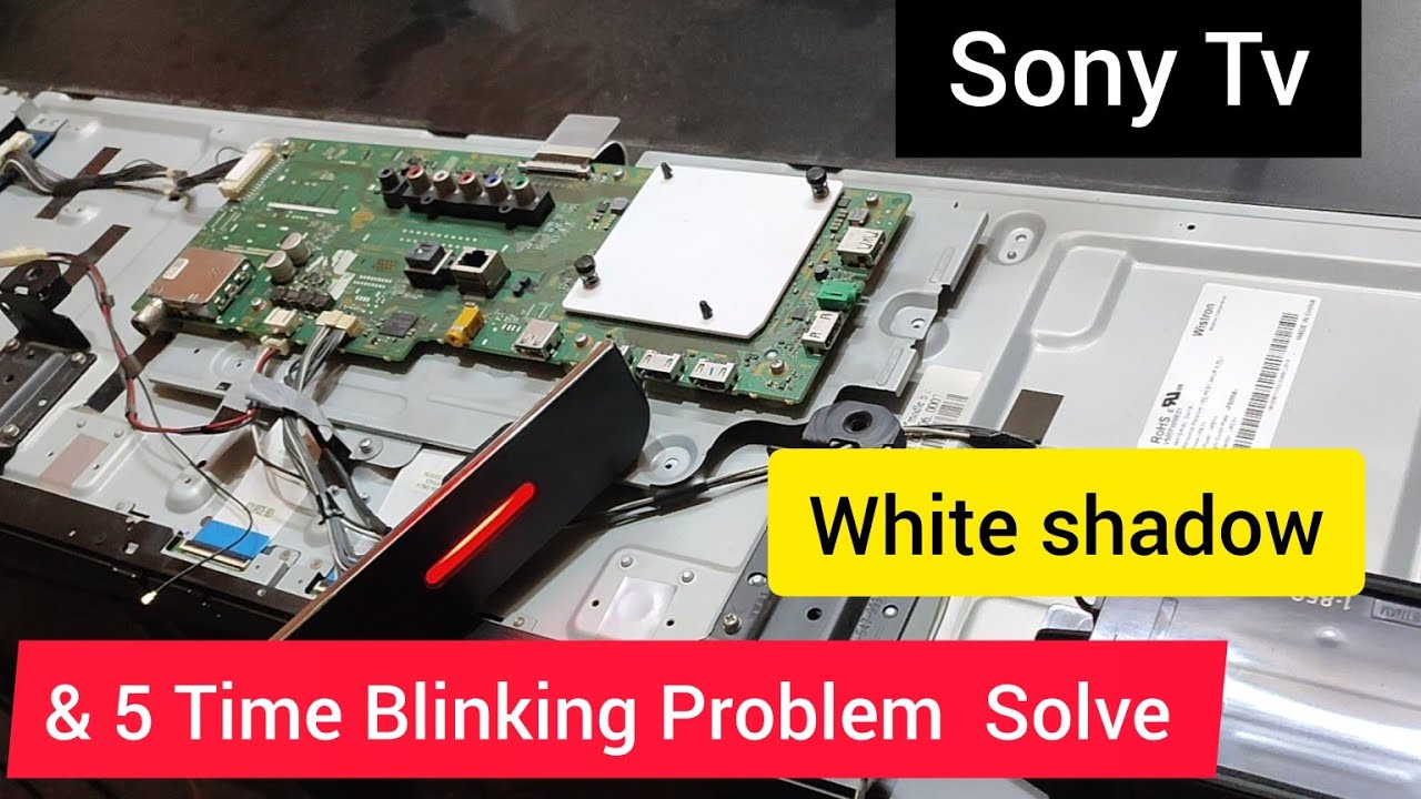 Sony 50 inch Tv Red light 5 Time Blinking Problem Solve#Sony tv Red Light blinking 5 Time Issue fix