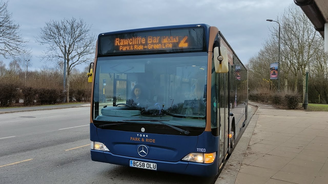 *Now Withdrawn* Onboard: First York Mercedes-Benz Citaro BG58 OLU 11103, working the 2 to York City