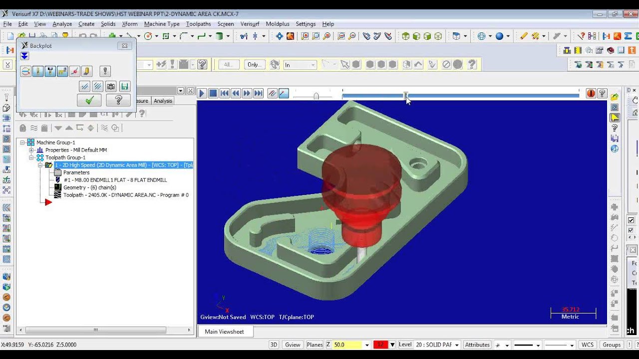 Mastercam X7 High Speed Toolpath Webinar