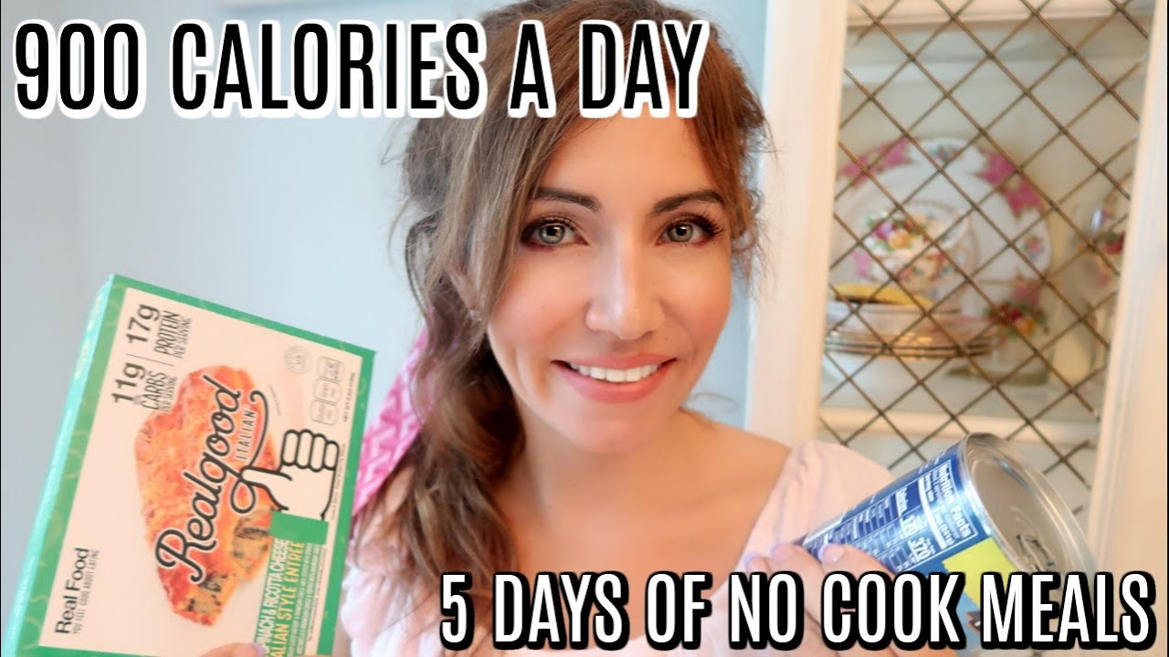 I ATE 900 CALORIES FOR 5 DAYS // NO COOK 5 DAY MEAL PLAN FOR WEIGHT LOSS