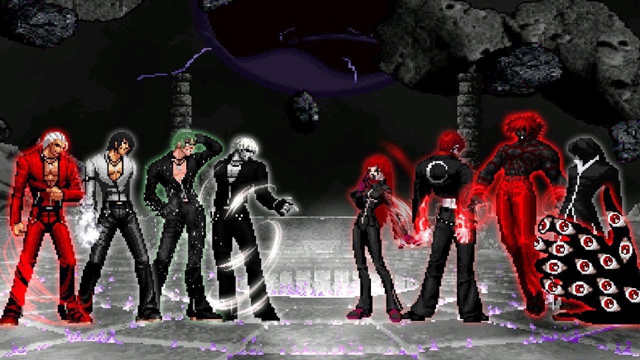 KOF MUGEN: K' Edits Team VS Dark Bosses Team!!!
